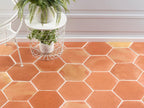 Sealed Hexagon Saltillo Tile