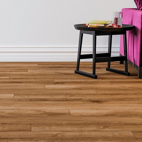 Gunstock Oak Waterproof Rigid Core Luxury Vinyl Plank - Cork Pad