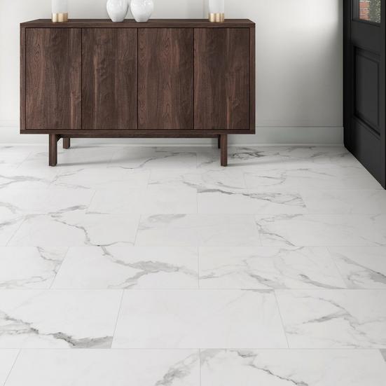 Bianco Matte Waterproof Rigid Core Luxury Vinyl Tile - Foam Pad