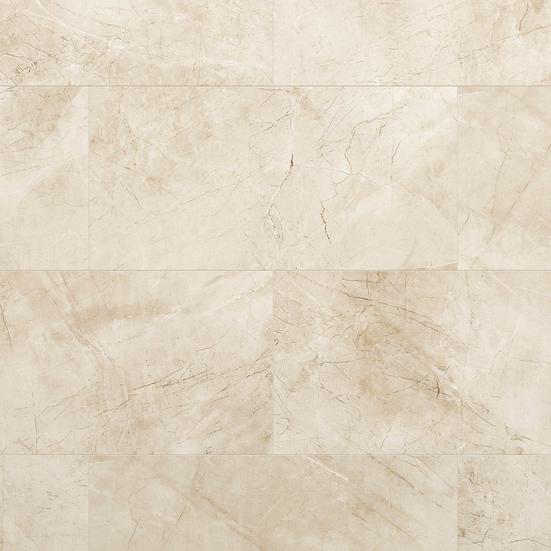Champagne Limestone Waterproof Rigid Core Luxury Vinyl Tile - Foam Pad