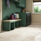 Champagne Limestone Waterproof Rigid Core Luxury Vinyl Tile - Foam Pad