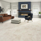Champagne Limestone Waterproof Rigid Core Luxury Vinyl Tile - Foam Pad