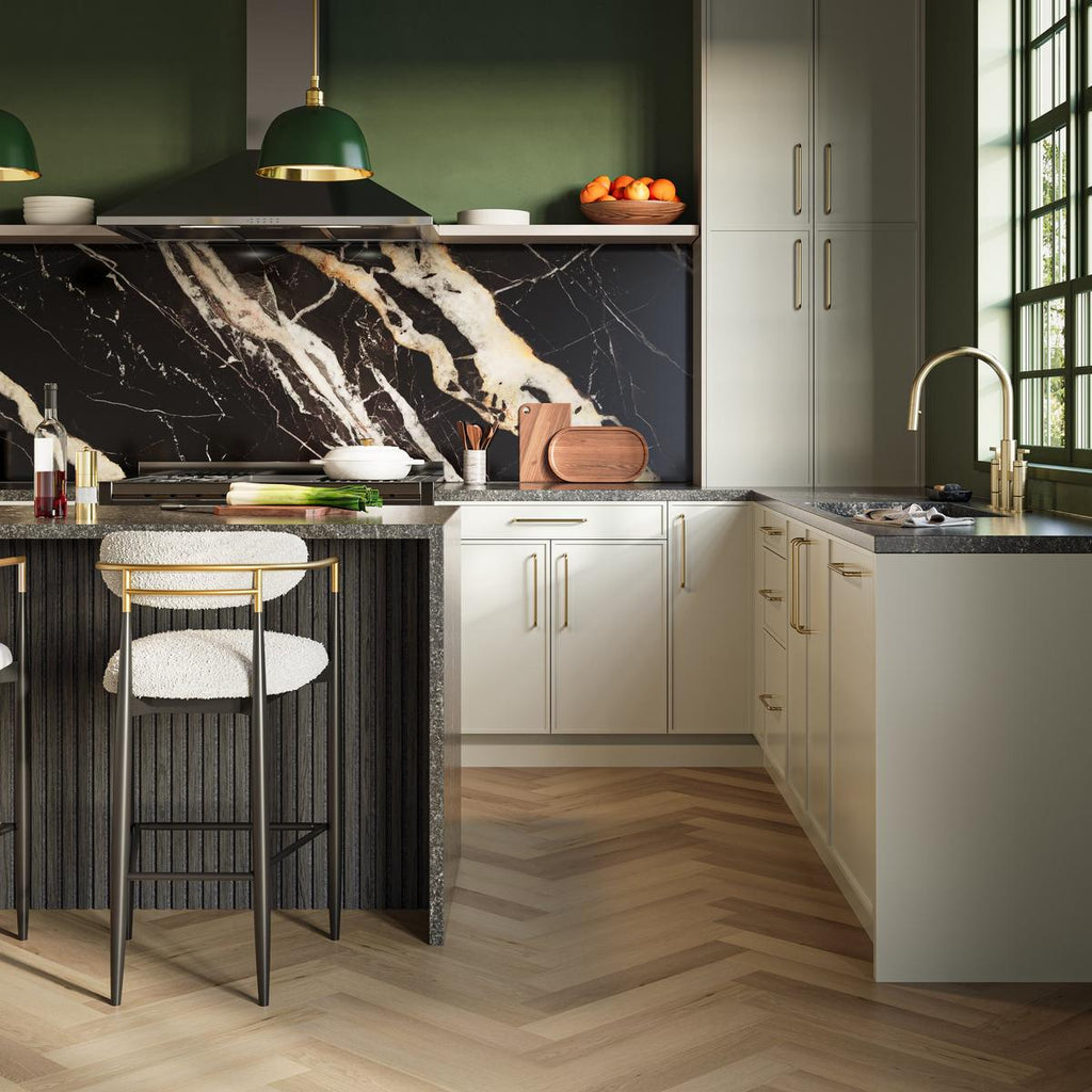 Harper Herringbone Waterproof Rigid Core Luxury Vinyl Plank - Cork Pad
