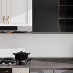 White Fluted Polished Terrazzo Tile