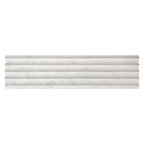 White Fluted Polished Terrazzo Tile