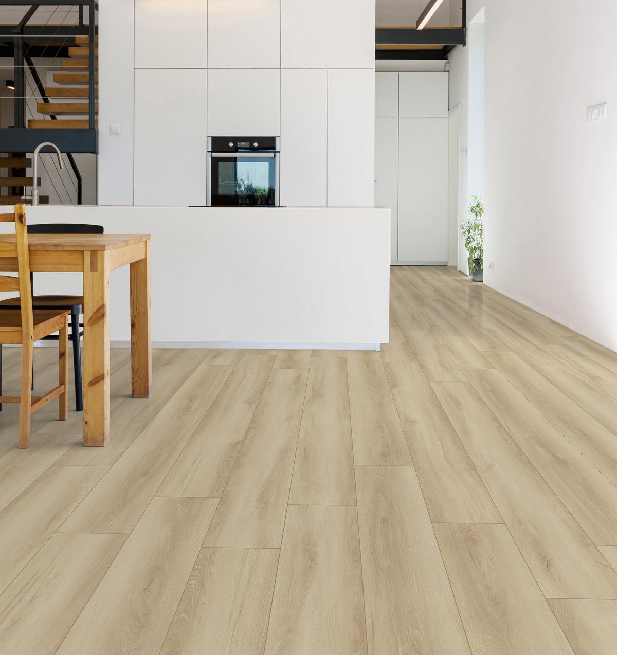 Amsterdam Ash Waterproof Rigid Core Luxury Vinyl Plank - Cork Pad