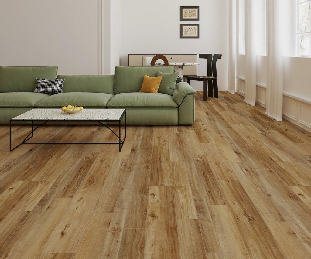 Bradford Honey Waterproof Rigid Core Luxury Vinyl Plank - Cork Pad