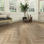 Harper Herringbone Waterproof Rigid Core Luxury Vinyl Plank - Cork Pad