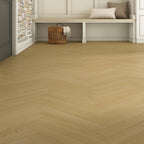 Paloma Herringbone Waterproof Rigid Core Luxury Vinyl Plank - Cork Pad