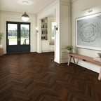 Ludlow Herringbone Waterproof Rigid Core Luxury Vinyl Plank - Cork Pad