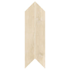 Riviera Sand Chevron Wood Plank Matte Porcelain Tile