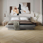 Riviera Sand Chevron Wood Plank Matte Porcelain Tile