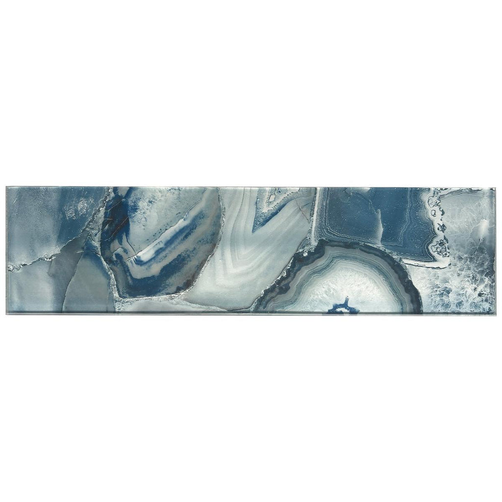 Lapis Agate Glass Tile