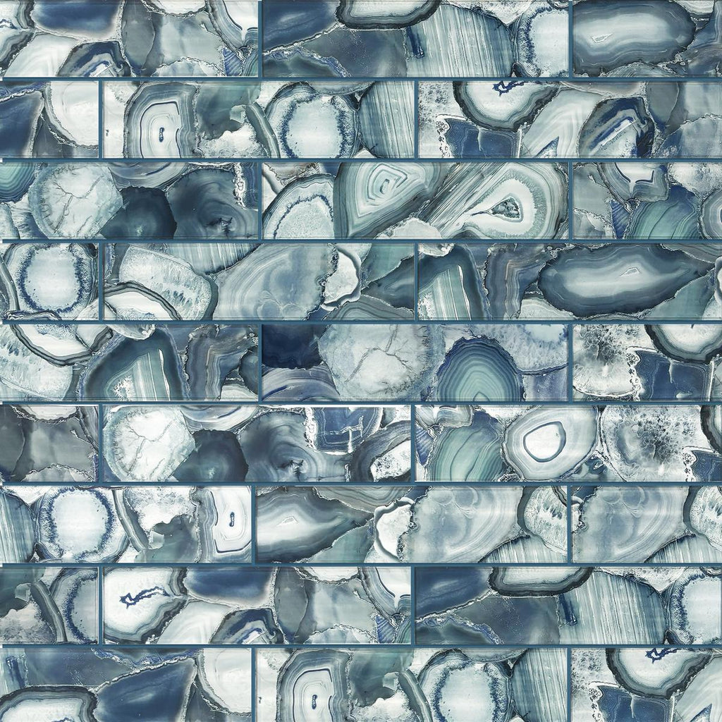 Lapis Agate Glass Tile