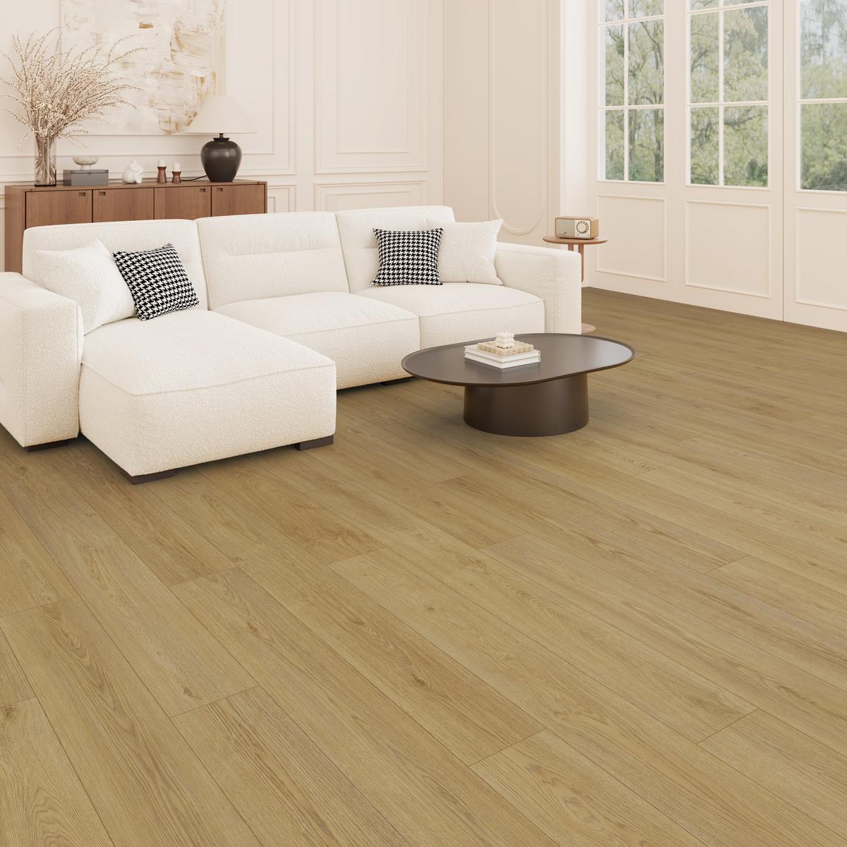 Amber Falls Waterproof Rigid Core Luxury Vinyl Plank - Cork Pad