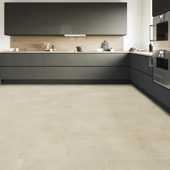 Cantabria Greige Waterproof Rigid Core Luxury Vinyl Plank - Cork Pad