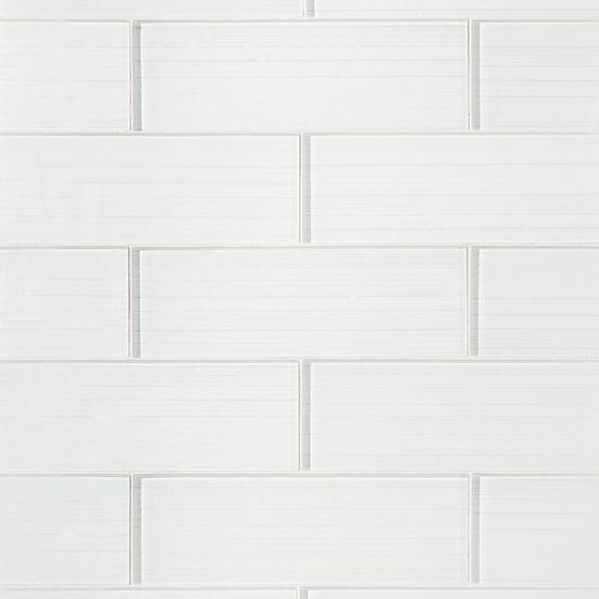 Crystal White Ice Glass Tile