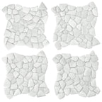 Bora Bora Pebble Frosted Glass Mosaic