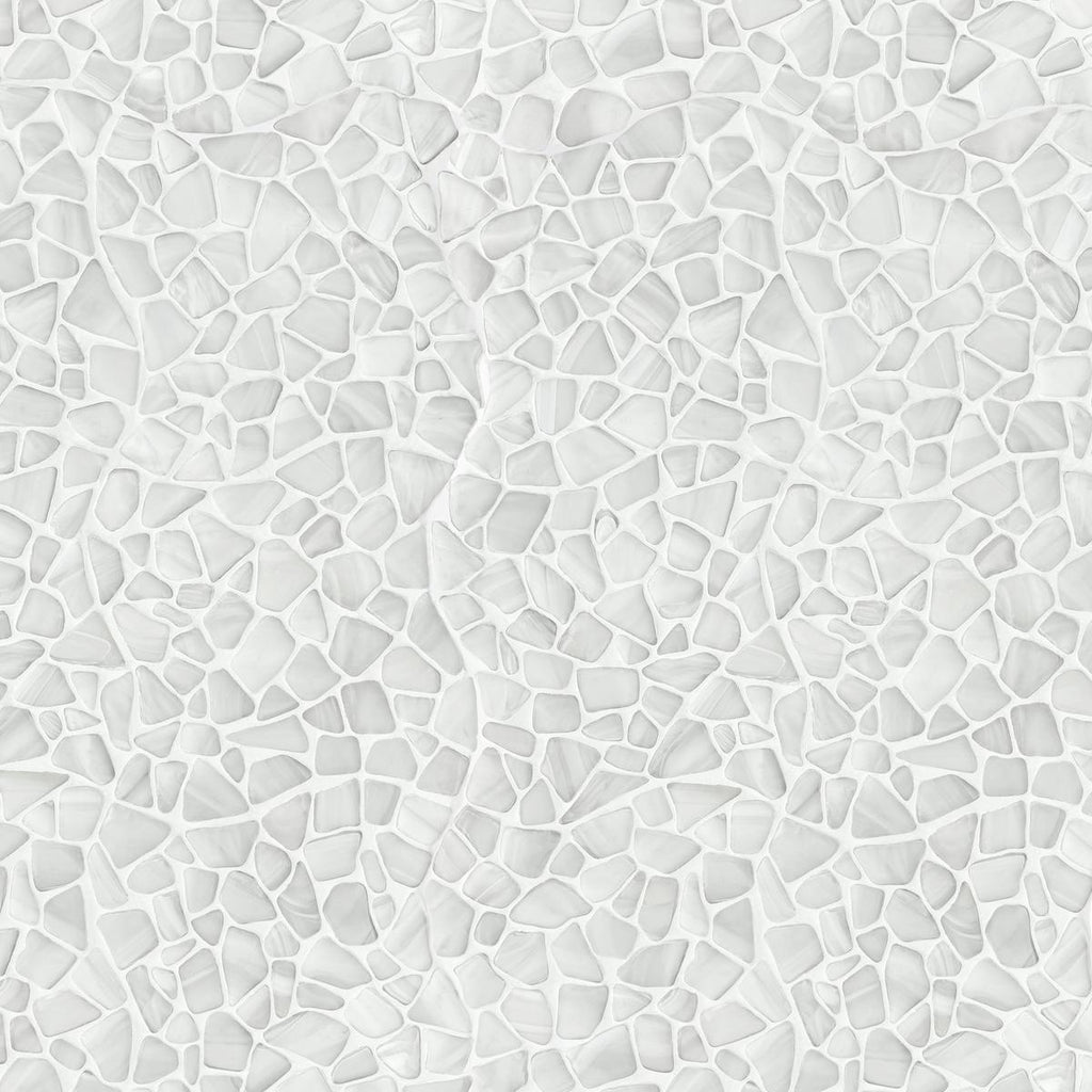 Bora Bora Pebble Frosted Glass Mosaic