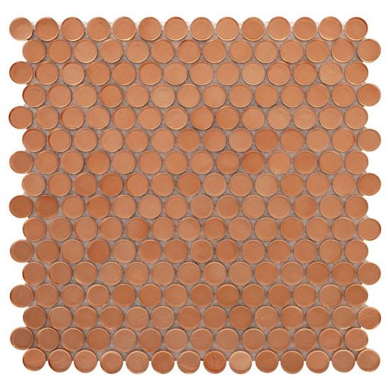 Copper Penny Glass Mosaic