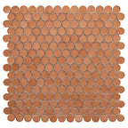 Copper Penny Glass Mosaic