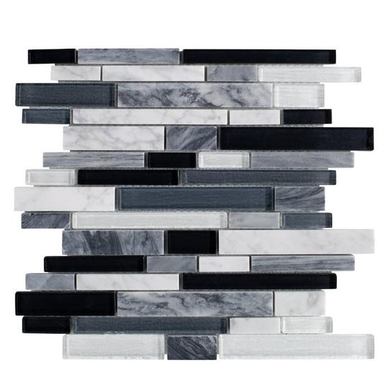 Nightfall Linear Glass Mosaic