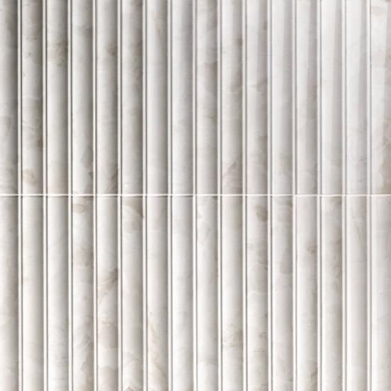Celina Crema Fluted High Gloss Ceramic Tile