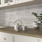 Celina Crema Fluted High Gloss Ceramic Tile