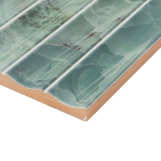 Celina Verde Fluted Ceramic Tile