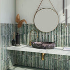 Celina Verde Fluted Ceramic Tile