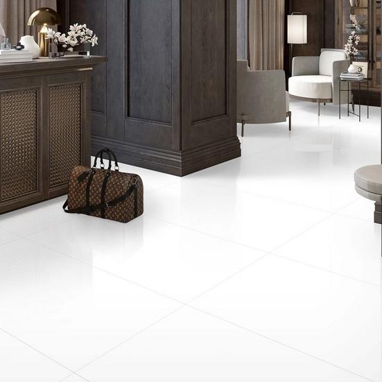 Everest White Polished Porcelain Tile