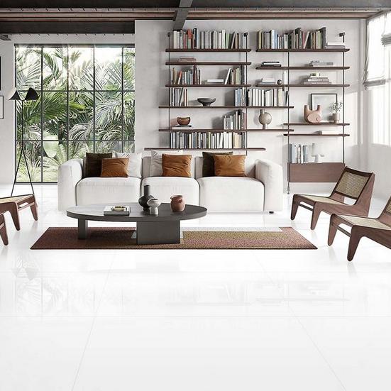 Everest White Polished Porcelain Tile