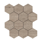Riviera Chai Hexagon Matte Porcelain Mosaic