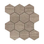 Riviera Chai Hexagon Matte Porcelain Mosaic