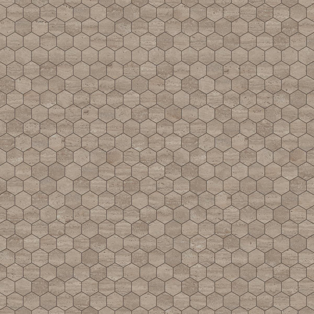 Riviera Chai Hexagon Matte Porcelain Mosaic