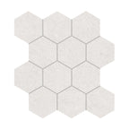 Capri Oyster Hexagon Matte Porcelain Mosaic