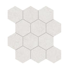 Capri Oyster Hexagon Matte Porcelain Mosaic