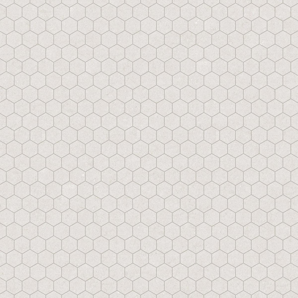 Capri Oyster Hexagon Matte Porcelain Mosaic