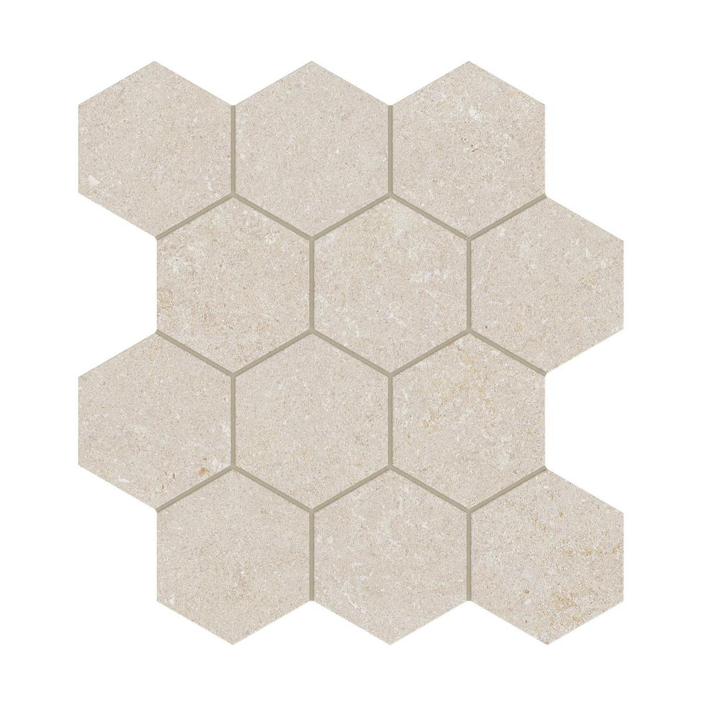 Capri Oat Hexagon Matte Porcelain Mosaic