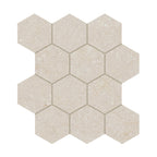 Capri Oat Hexagon Matte Porcelain Mosaic