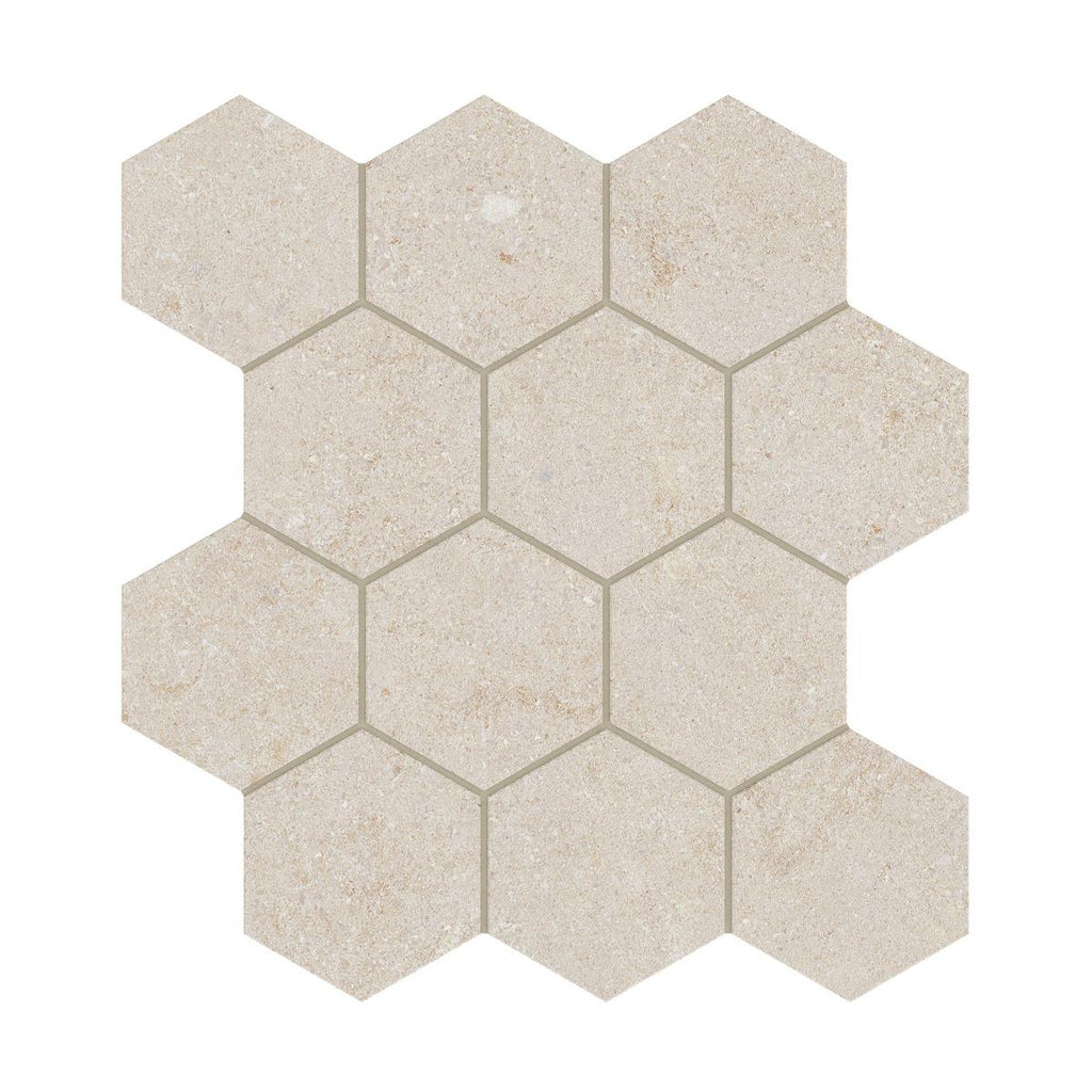 Capri Oat Hexagon Matte Porcelain Mosaic