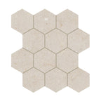 Capri Oat Hexagon Matte Porcelain Mosaic
