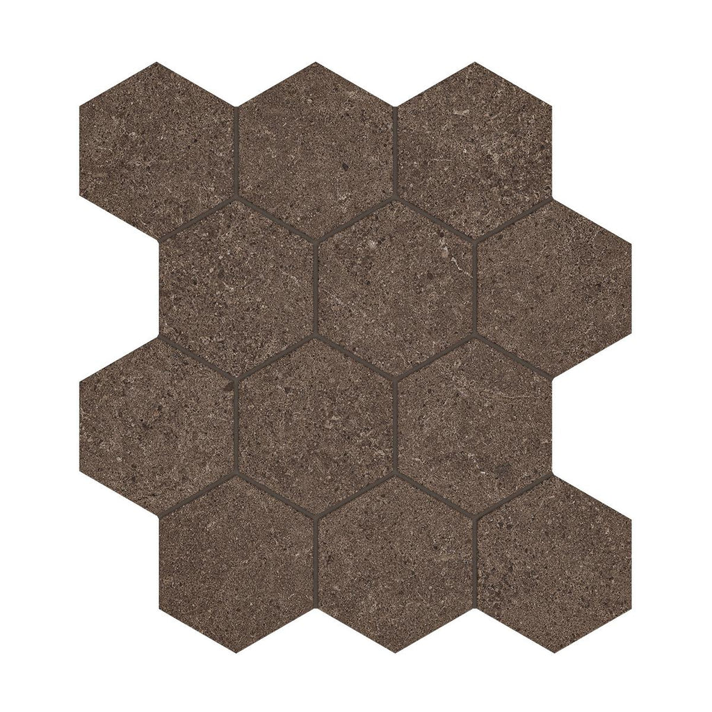 Capri Clove Hexagon Matte Porcelain Mosaic