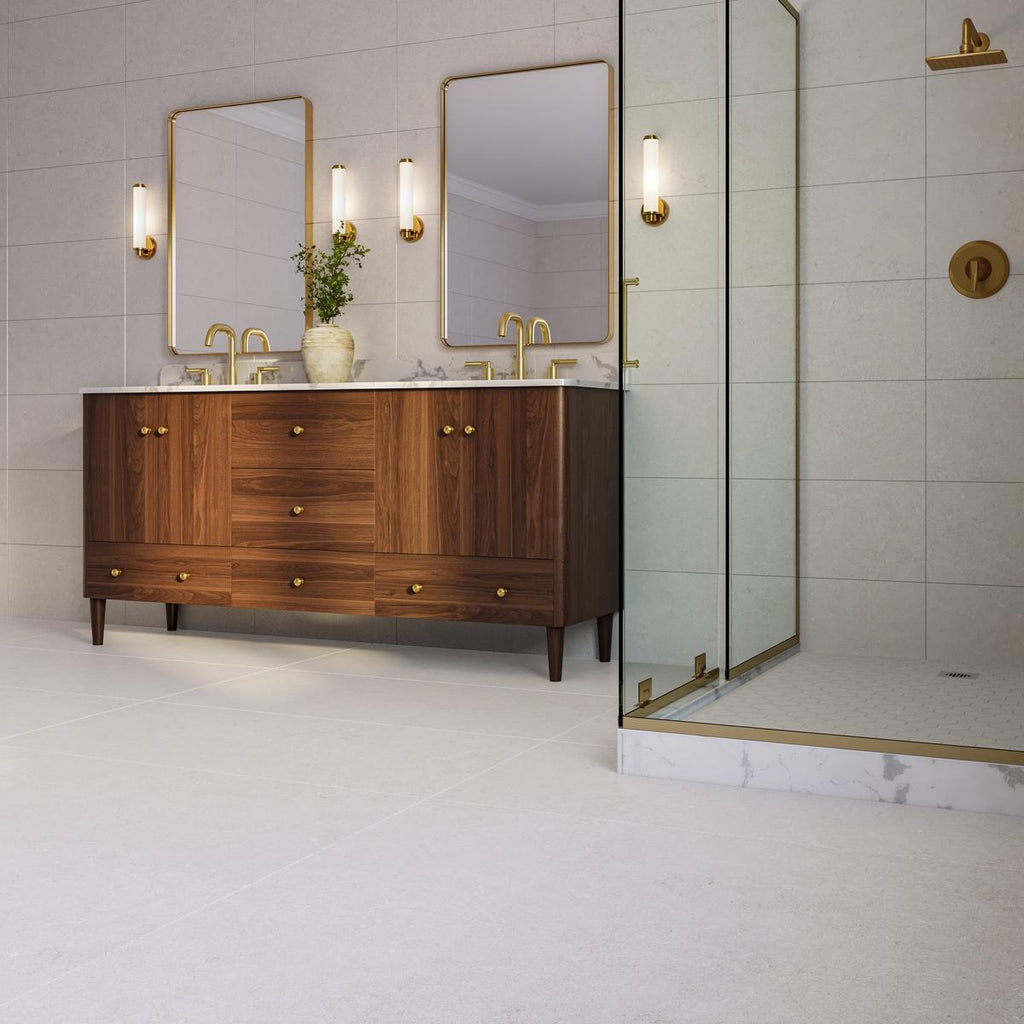 Capri Oyster Hexagon Matte Porcelain Mosaic