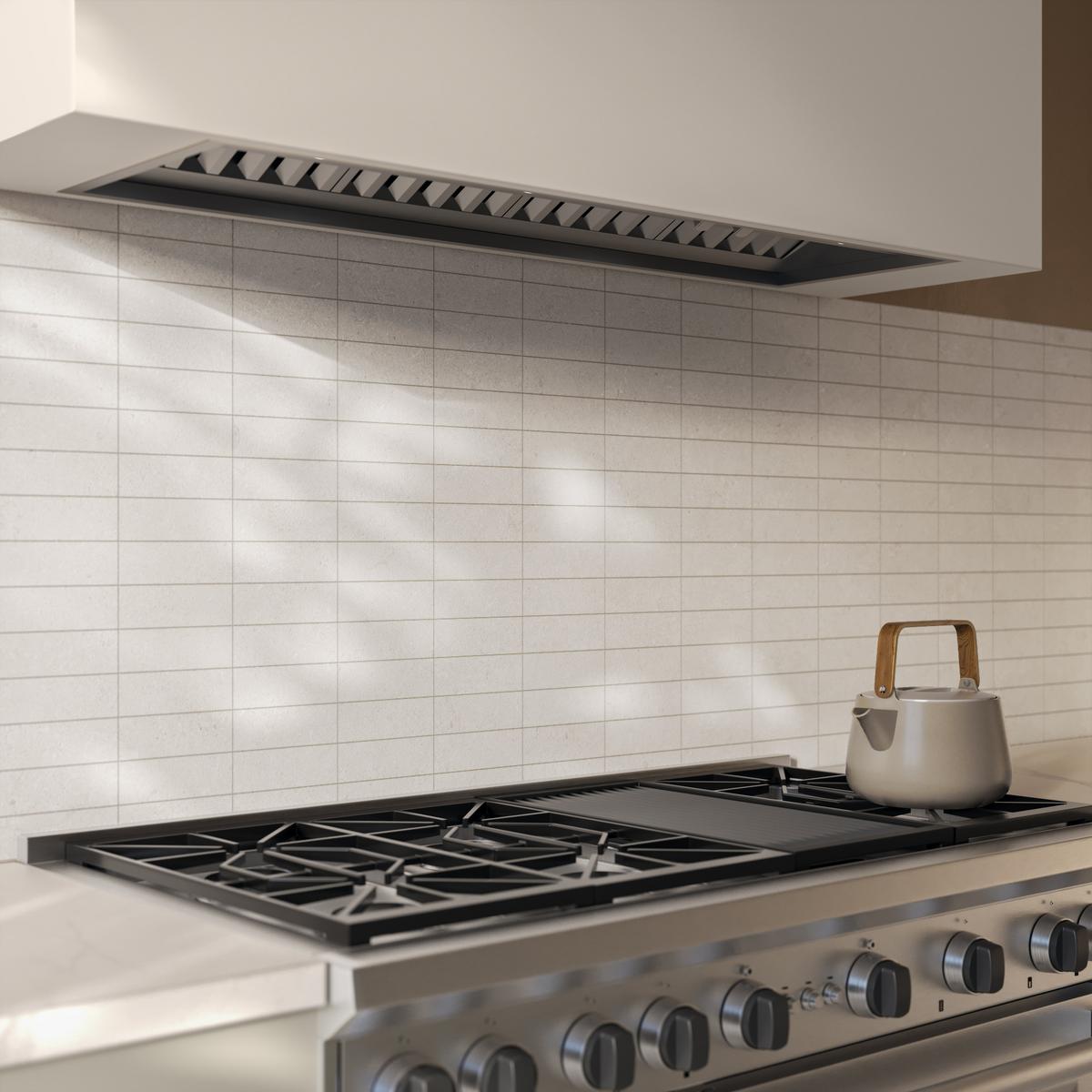 Capri Oyster Stack Matte Porcelain Mosaic